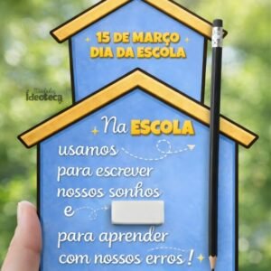 Cartão Dia da Escola – 15 de Março