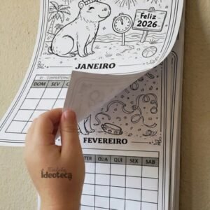 Calendário Capivara 2026 – 12 Meses Temáticos