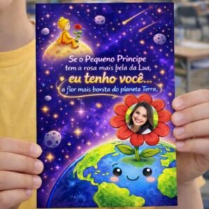 Cartão Pequeno Príncipe – Dia das Mulheres / Dia Das Mães