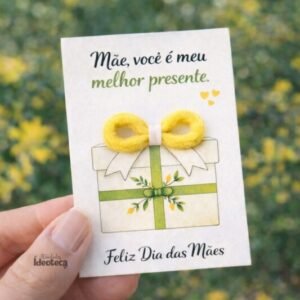 Cartão Presente Flores Amarelas – Dia das Mães