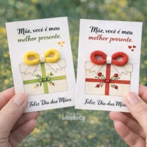 Kit Cartões Presente – Flores Amarelas & Rosas Vermelhas | Dia das Mães
