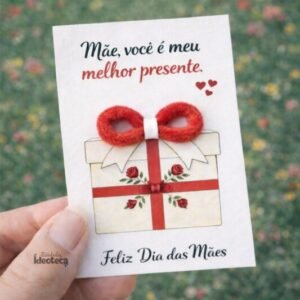 Cartão Presente Rosas Vermelhas – Dia das Mães