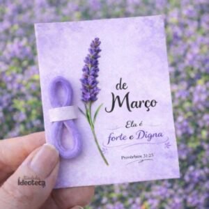 Cartão Dia das Mulheres – Tema Lavanda