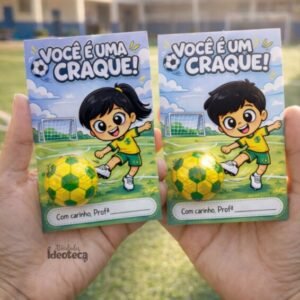 Cartão “Você é um craque!” – Menino e Menina