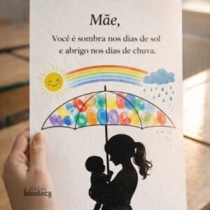 Atividade Interativa Dia das Mães – Sol e Chuva (Carimbo de Dedos)