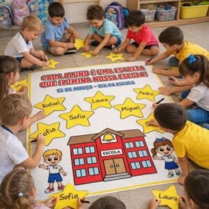 Painel Dia da Escola – Cada Aluno é Uma Estrela!