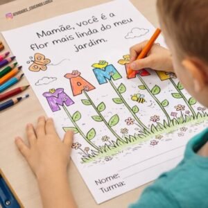 Atividade Dia das Mães para Colorir