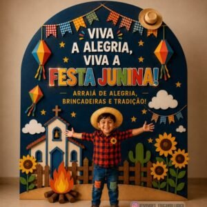 Painel Festa Junina — Viva a Alegria
