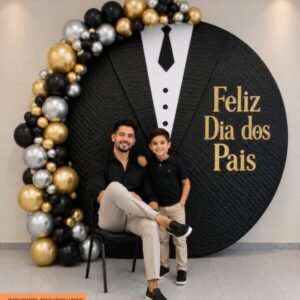 Painel Dia dos Pais – Tema Terno Preto