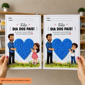 Atividade Meu Coração é do Papai – Dia dos Pais