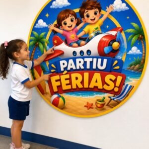 Painel Redondo Partiu Férias!