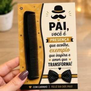 Cartão Porta-Pente - Dia dos Pais