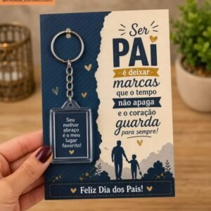 Cartão Porta-Chaveiro - Dia dos Pais