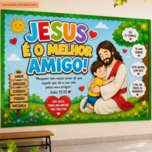 Painel "Jesus é o Melhor Amigo"