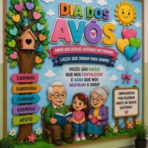 Painel Decorativo – Dia dos Avós: Amor que Inspira