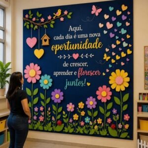 Painel Volta Às Aulas - Jardim da Aprendizagem
