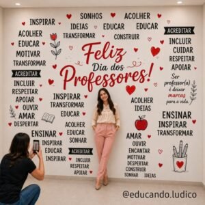 Painel Para Foto - Marcas Que Inspiram - Dia Dos Professores