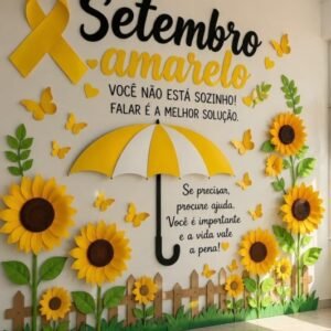 Painel Setembro Amarelo - Você Não Está Sozinho