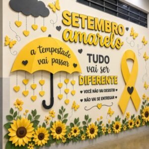 Painel Setembro Amarelo - A Tempestade Vai Passar