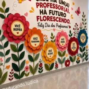 Painel Jardim de Quem Transforma - Dia dos Professores