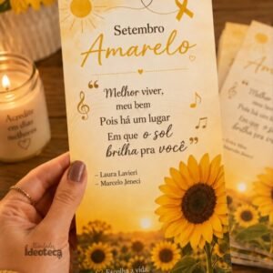Cartão Setembro Amarelo | Escolha a Vida