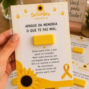 Cartão "Apague da Memória" - Setembro Amarelo