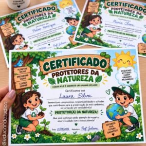 Certificado Protetores da Natureza