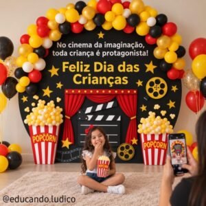 Painel Dia das Crianças - Tema Cinema