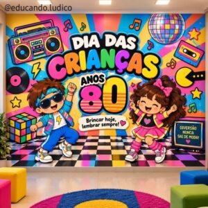 Painel Dia das Crianças - Anos 80