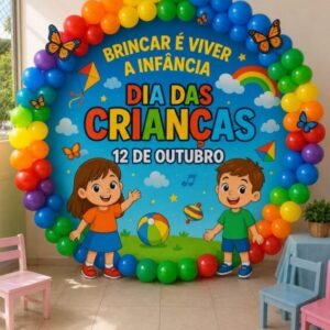 Painel Dia das Crianças - Brincar é Viver a Infância!