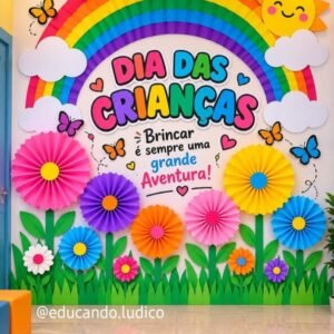 Painel Dia das Crianças - Brincar é Sempre Uma Grande Aventura