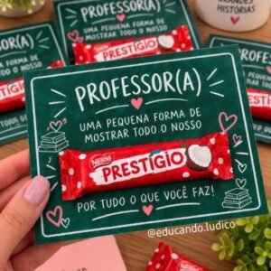 Cartão Prestígio - Dia dos Professores