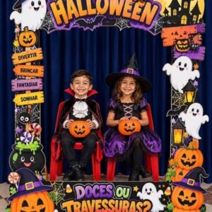 Portal Para Fotos "Doces ou Travessuras?" - Halloween
