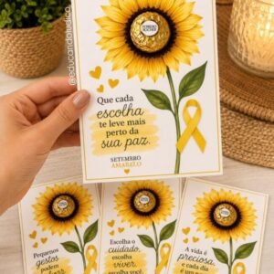 Cartão Setembro Amarelo - Girassol da Vida