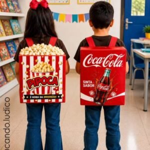 Mochila Maluca - Coca-Cola + Pipoca